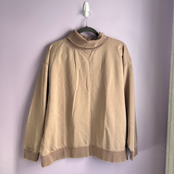 Zara washed ribbed trim sweatshirt - Picture 8 of 8